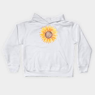 Watercolor Sunflower Kids Hoodie